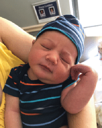 Baby Vincent Alexander Walker was born during Hurricane Irma.