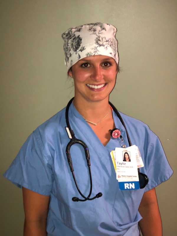Taylor Hoover, ICU nurse at Reston Hospital Center