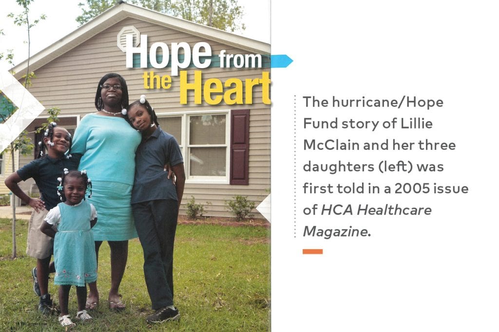 Hope Fund Magazine Feature about Lillie McClain and her three daughters