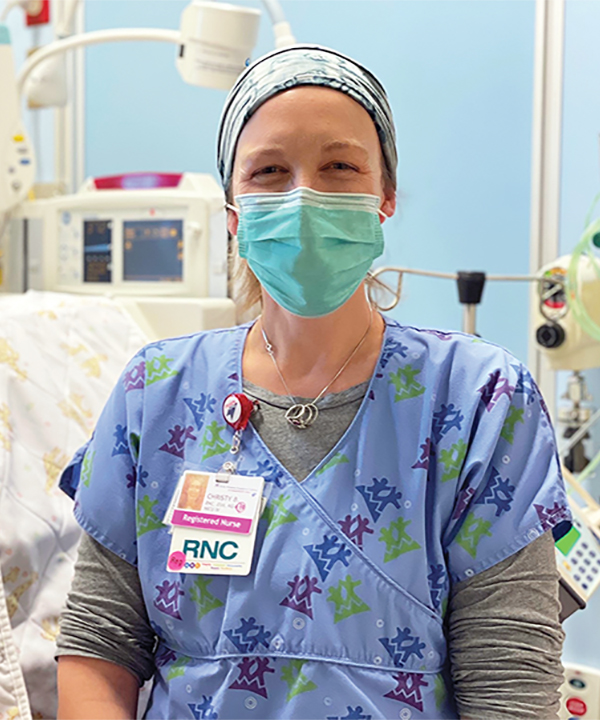 Nurse Christy Browning, Rocky Mountain Hospital for Children Denver, Colo.