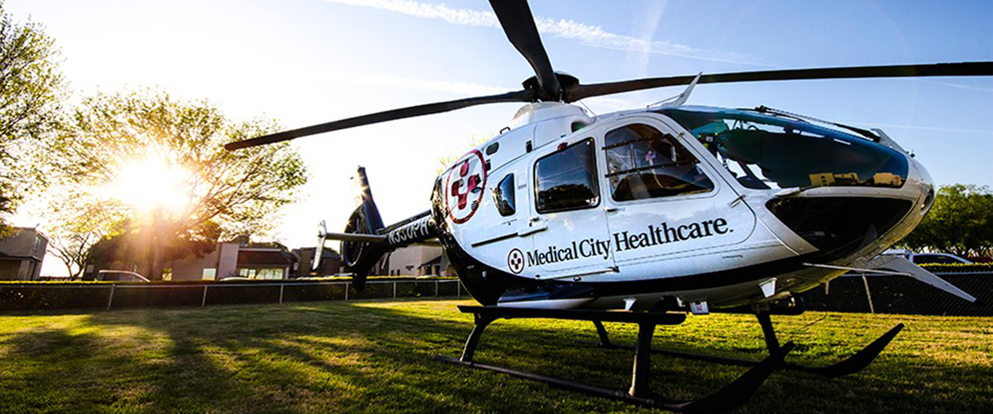 HCA Healthcare Transport Team Helicopter