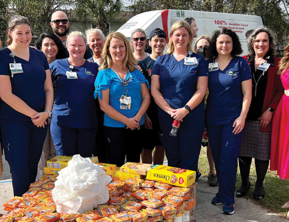 HCA Florida Ocala Hospital collected 5,966 pounds of food for Interfaith Emergency Services