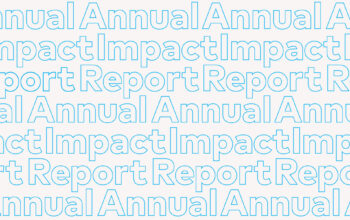 Cropped typography from the cover of the Annual Impact Report.